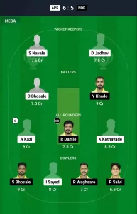 APS vs NOK Dream11 Prediction Today: Match 21 Pitch Report, and Key Player | Pune T20 Olympia Trophy 2024