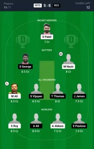 MTD vs RDS Dream11 Prediction Today: Match 13 Pitch Report, and Key Player | ECS T10 Malta 2024