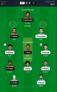 SCC vs JAI Dream11 Prediction Today: Match 22 Pitch Report, and Key Player | Pune T20 Olympia Trophy 2024