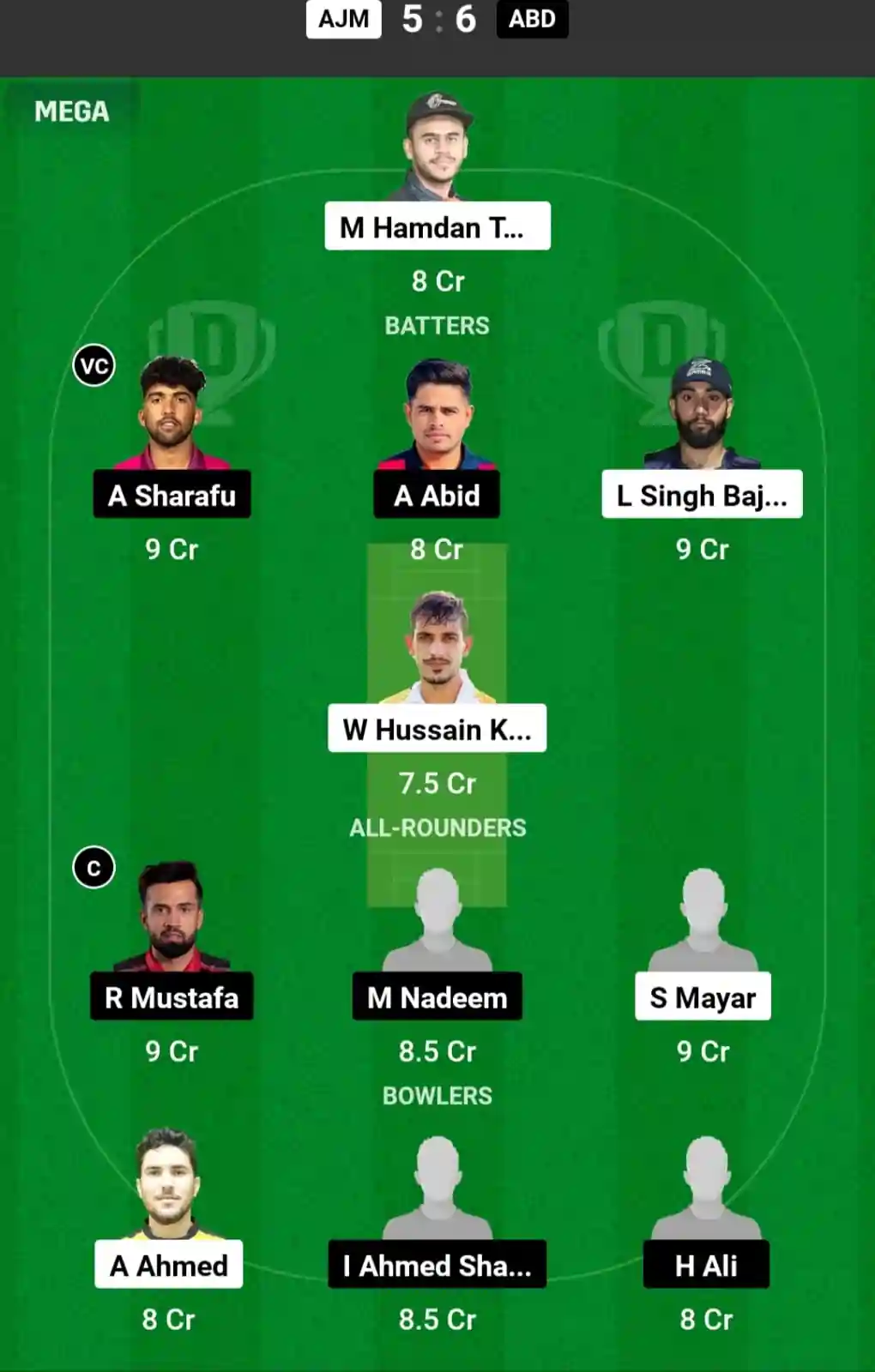 AJM vs ABD Dream11 Prediction Today: Match 5 Pitch Report, and Key Player | Emirates D20 Tournament 2024