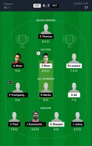 GZZ vs RST Dream11 Prediction Today: Match 25 Pitch Report, and Key Player | ECS T10 Malta 2024