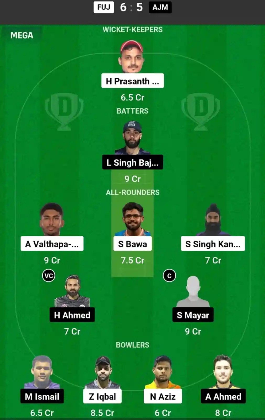 FUJ vs AJM Dream11 Prediction Today: Match 12 Pitch Report, and Key Player | Emirates D20 Tournament 2024