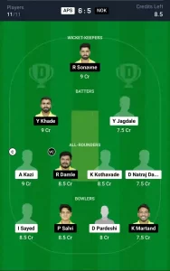 APS vs NOK Dream11 Prediction Today: 1st Semi Final Pitch Report, and Key Player | Pune T20 Olympia Trophy 2024