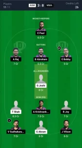 AUM vs MMA Dream11 Prediction Today: Match 42 Pitch Report, and Key Player | ECS T10 Malta 2024