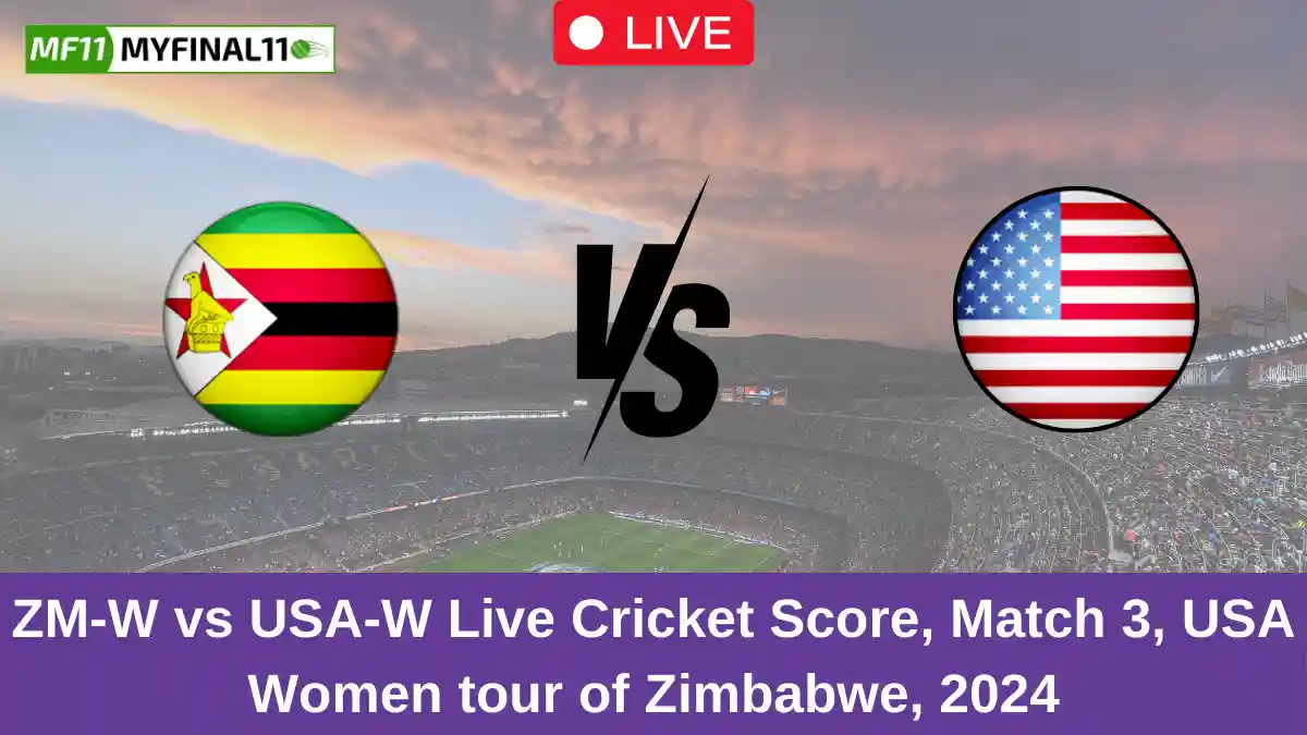 ZM-W vs USA-W Live Cricket Score, Match 3, USA Women tour of Zimbabwe, 2024