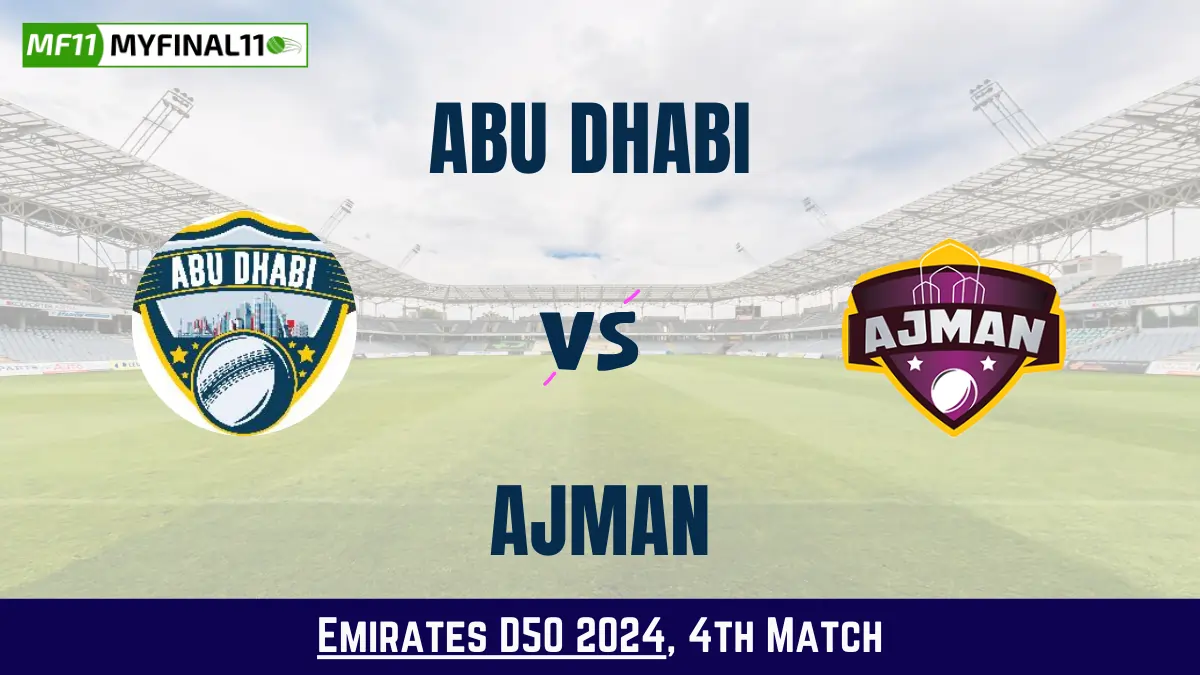 ABD vs AJM Dream11 Prediction Today: Match 4 Pitch Report, Playing11 and Stats | Emirates D50 2024