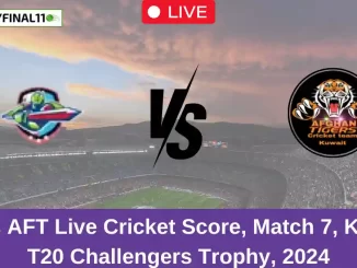 AF vs AFT Live Cricket Score, Match 7, Kuwait T20 Challengers Trophy, 2024