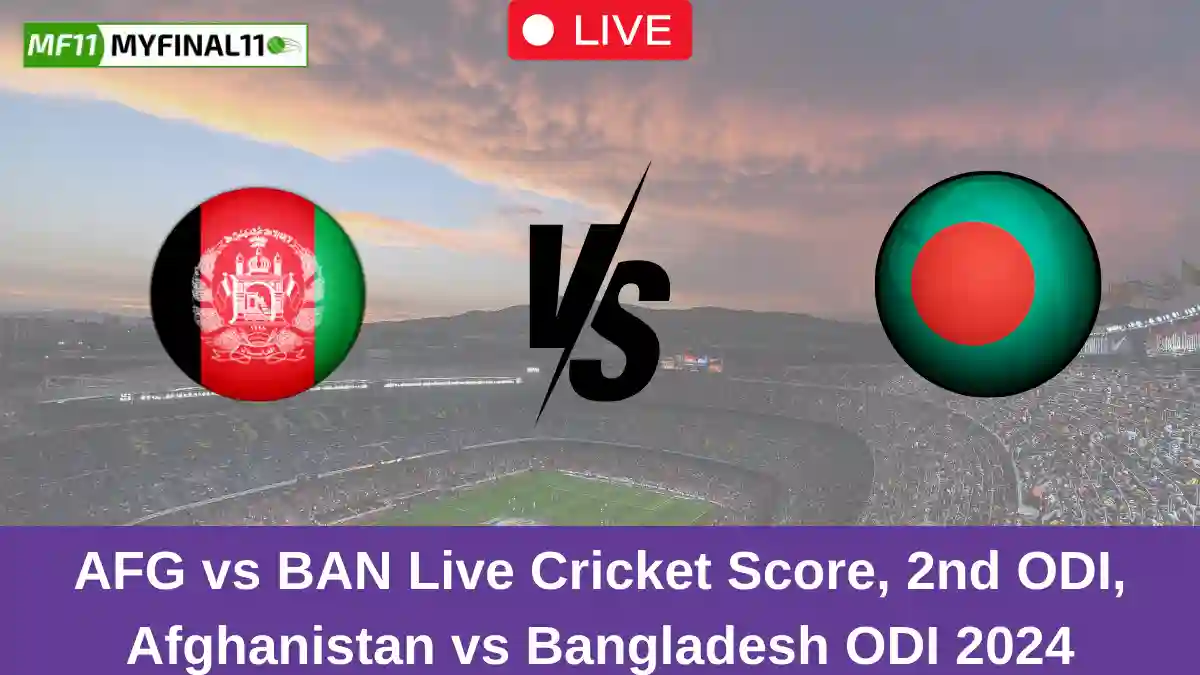 AFG vs BAN Live Cricket Score, 2nd ODI, Afghanistan vs Bangladesh ODI 2024