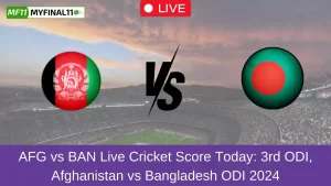 AFG vs BAN Live Cricket Score Today 3rd ODI, Afghanistan vs Bangladesh ODI 2024