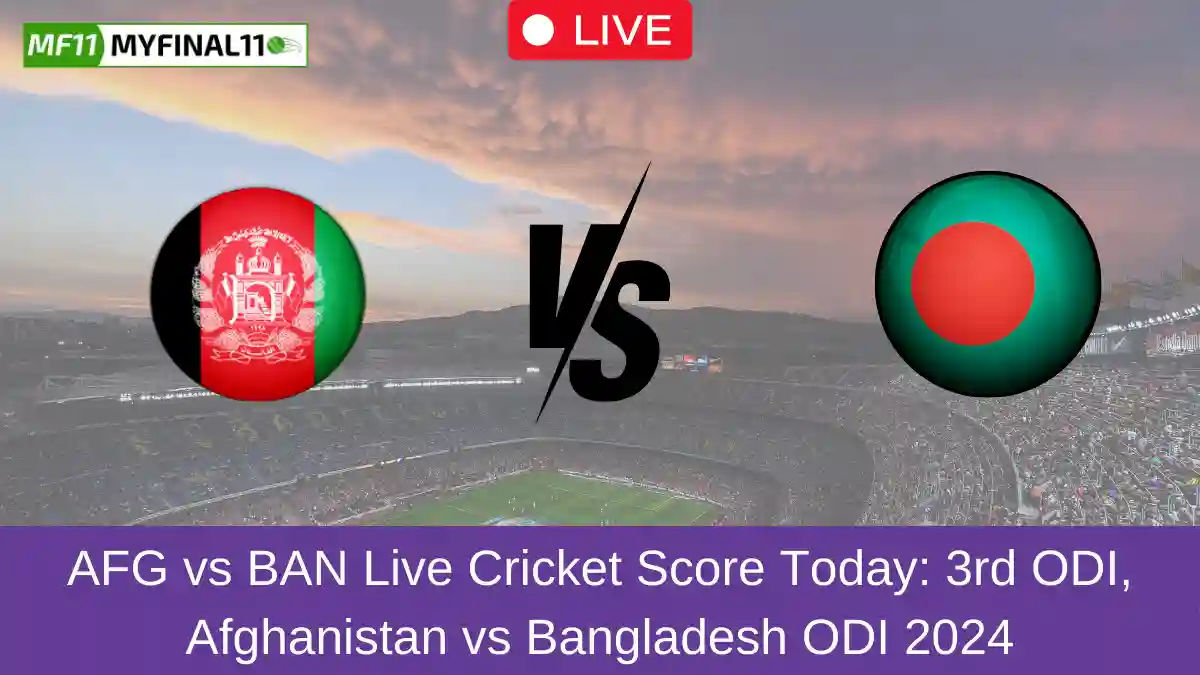 AFG vs BAN Live Cricket Score Today 3rd ODI, Afghanistan vs Bangladesh ODI 2024