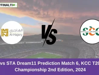 ALH vs STA Dream11 Prediction Match 6, KCC T20 Elite Championship 2nd Edition, 2024