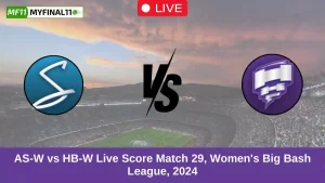 AS-W vs HB-W Live Score Match 29, Women's Big Bash League, 2024