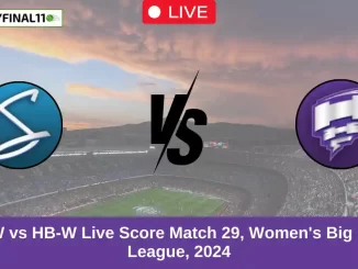 AS-W vs HB-W Live Score Match 29, Women's Big Bash League, 2024