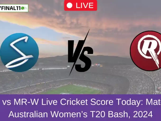 AS-W vs MR-W Live Cricket Score Today Match 23, Australian Women’s T20 Bash, 2024