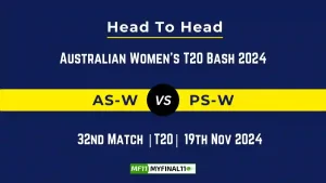 AS-W vs PS-W Player Battle, Head to Head Team Stats, Team Record - Australian Women's T20 Bash 2024