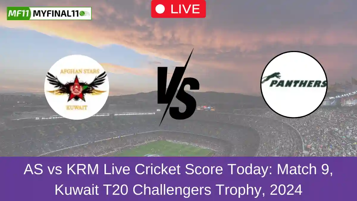 AS vs KRM Live Cricket Score Today Match 9, Kuwait T20 Challengers Trophy, 2024