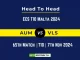 AUM vs VLS Player Battle, Head to Head Team Stats, Team Record - ECS T10 Malta 2024