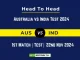 AUS vs IND Player Battle, Head to Head Team Stats, Team Record - Australia vs India Test 2024