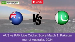 AUS vs PAK Live Cricket Score Match 1, Pakistan tour of Australia, 2024