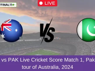 AUS vs PAK Live Cricket Score Match 1, Pakistan tour of Australia, 2024