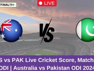 AUS vs PAK Live Score: Scorecard, Ball by Ball Commentary - Match 1, Australia vs Pakistan ODI 2024