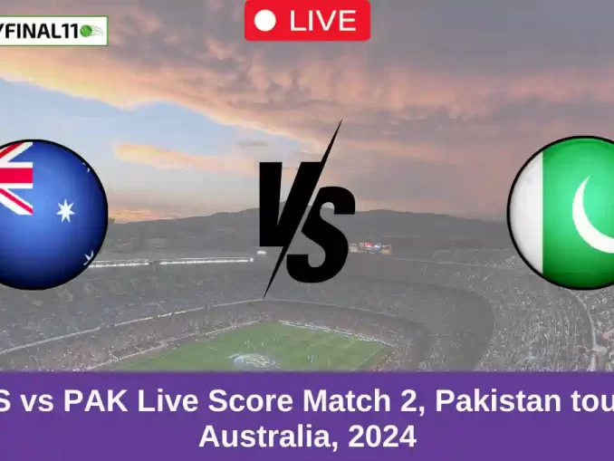 AUS vs PAK Live Score Match 2, Pakistan tour of Australia, 2024