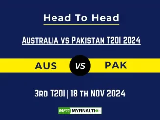 AUS vs PAK Player Battle, Head to Head Team Stats, Team Record