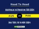 AUS vs PAK Player Battle, Head to Head Team Stats, Team Record