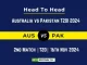 AUS vs PAK Player Battle, Head to Head Team Stats, Team Record - Australia vs Pakistan T20I 2024