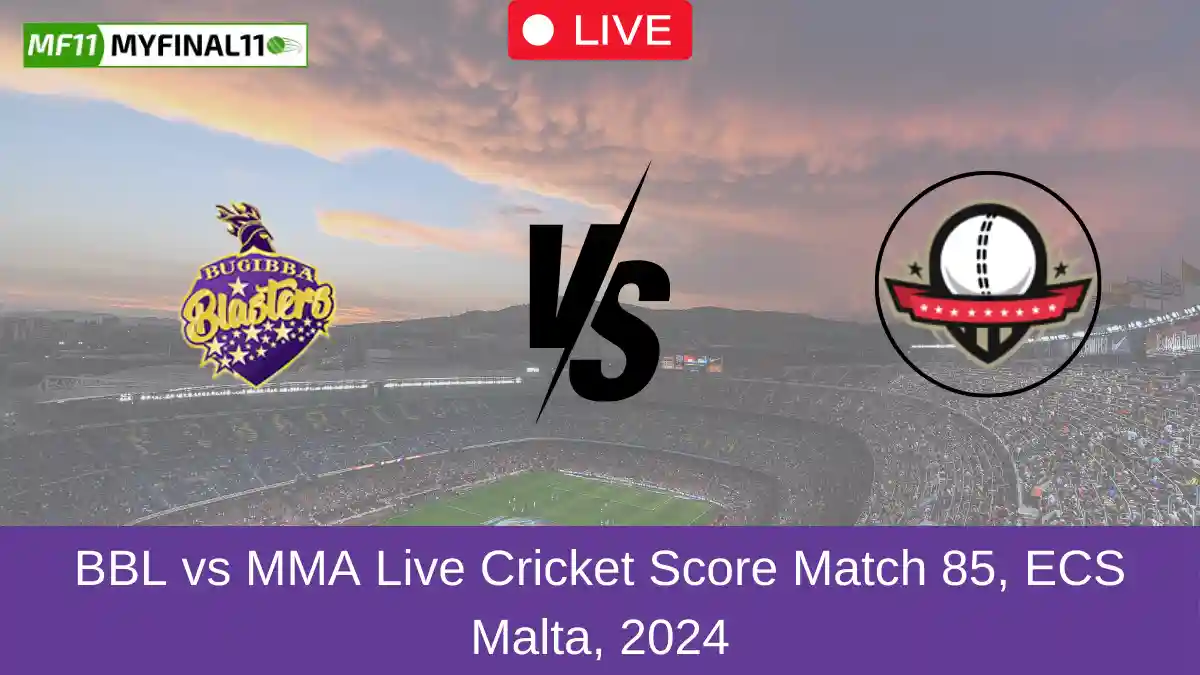 BBL vs MMA Live Cricket Score Match 85, ECS Malta, 2024