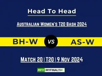 BH-W vs AS-W Player Battle, Head to Head Team Stats, Team Record - Dream11 ECC T10 2024