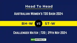 BH-W vs ST-W Player Battle, Head to Head Team Stats, Team Record - WBBL 2024