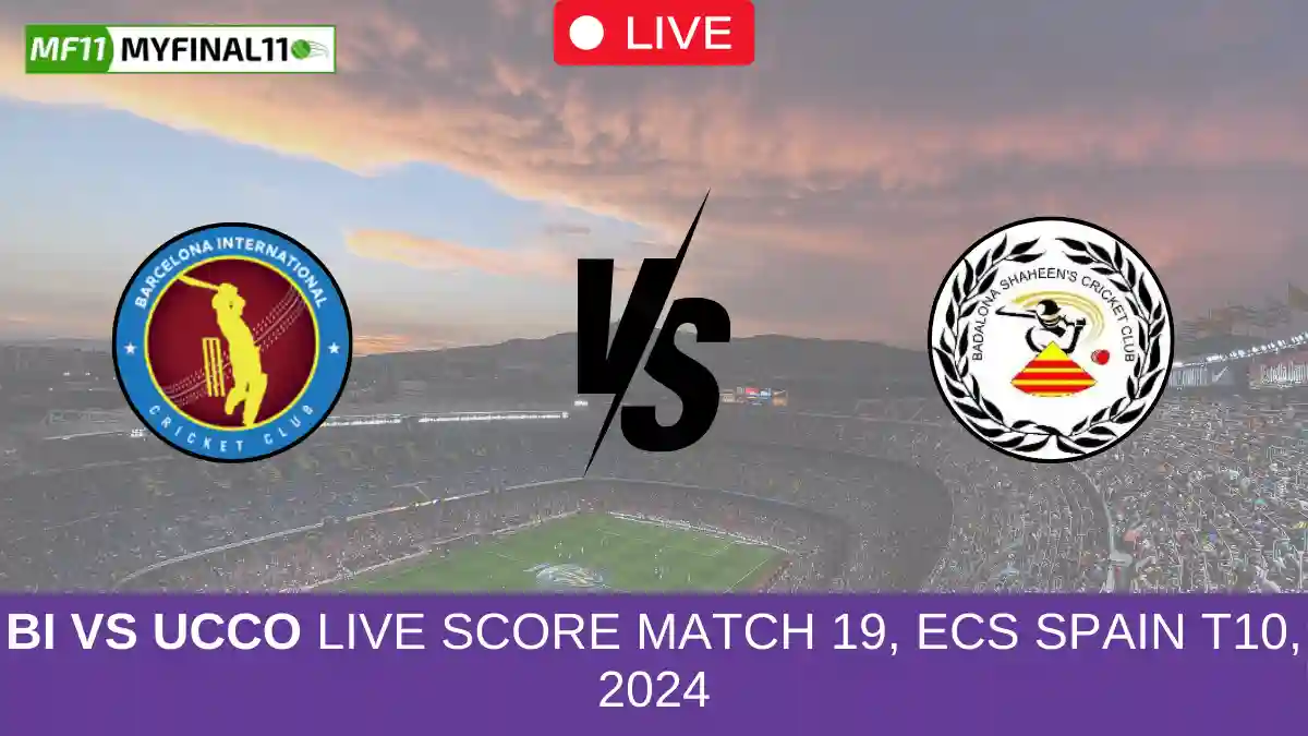 BI vs UCCO Live Score Match 19, ECS Spain T10, 2024