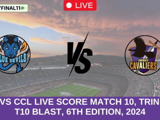 BLD vs CCL Live Score Match 10, Trinidad T10 Blast, 6th Edition, 2024