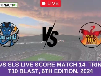 BLD vs SLS Live Score Match 14, Trinidad T10 Blast, 6th Edition, 2024