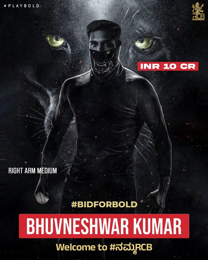 RCB Auction Picks Bhuvneshwar Kumar Joins the Squad for IPL 2025