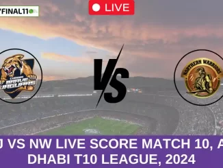 CBJ vs NW Live Score Match 10, Abu Dhabi T10 League, 2024