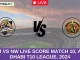 CBJ vs NW Live Score Match 10, Abu Dhabi T10 League, 2024