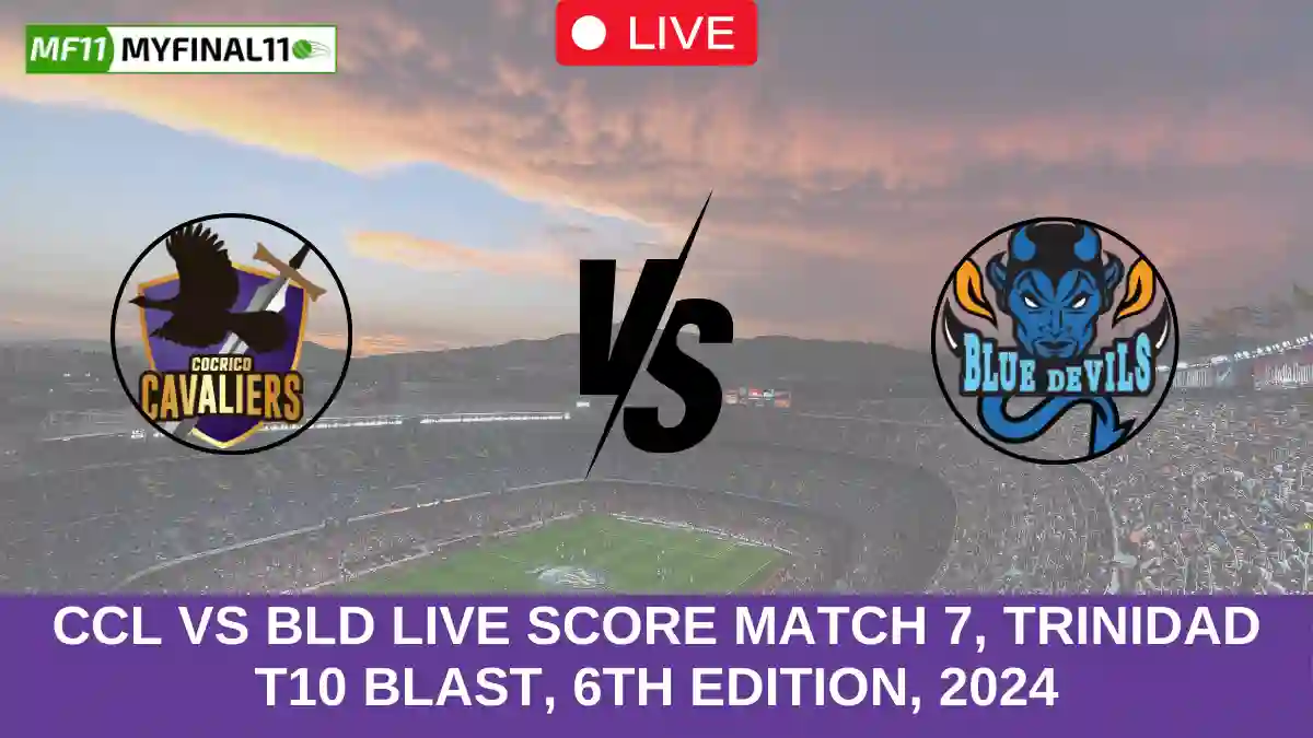 CCL vs BLD Live Score Match 7, Trinidad T10 Blast, 6th Edition, 2024