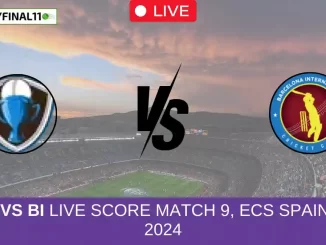 CCO vs BI Live Score Match 9, ECS Spain T10, 2024