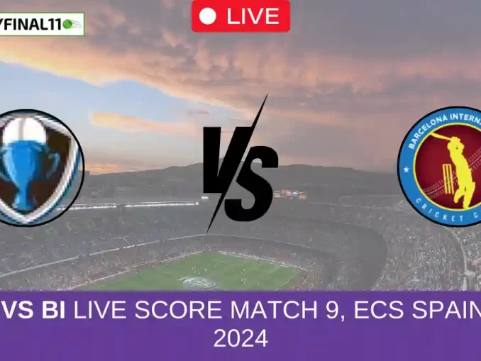 CCO vs BI Live Score Match 9, ECS Spain T10, 2024