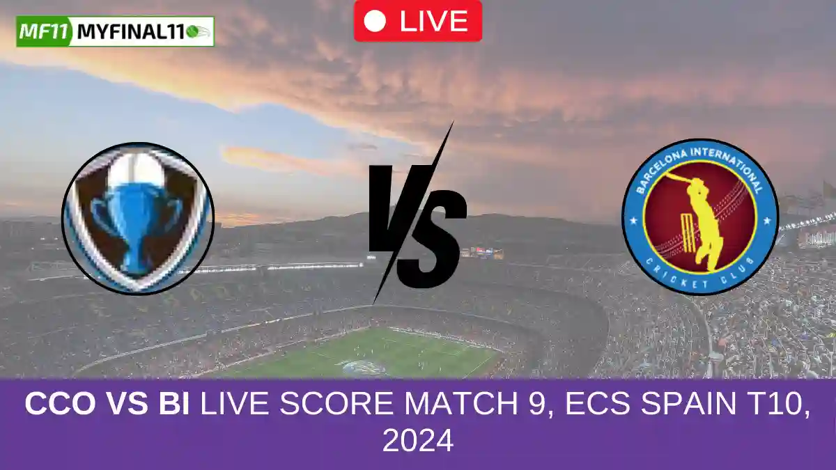 CCO vs BI Live Score Match 9, ECS Spain T10, 2024