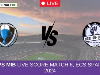 CCO vs MIB Live Score Match 6, ECS Spain T10, 2024