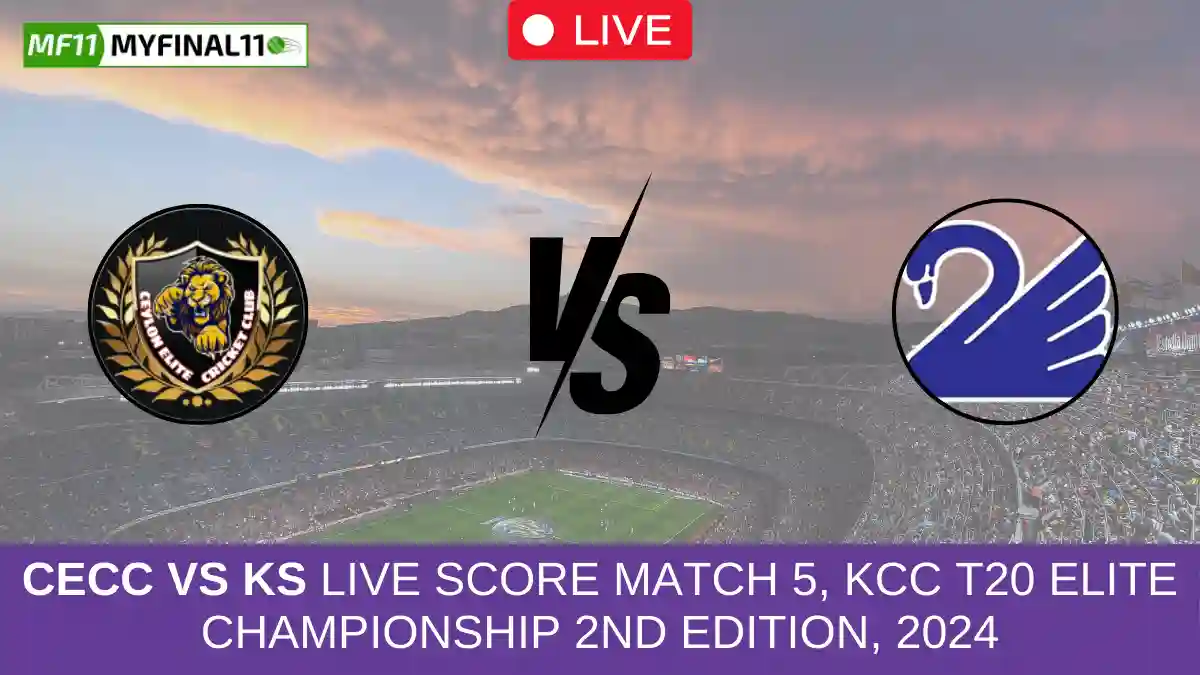 CECC vs KS Live Score Match 5, KCC T20 Elite Championship 2nd Edition, 2024