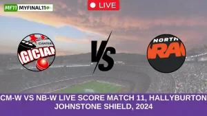 CM-W VS NB-W Live Score Match 11, Hallyburton Johnstone Shield, 2024