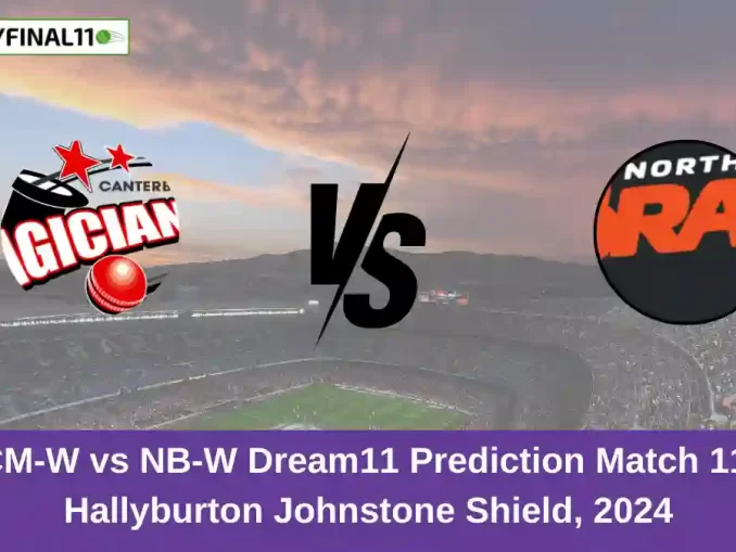 CM-W vs NB-W Dream11 Prediction Match 11, Hallyburton Johnstone Shield, 2024