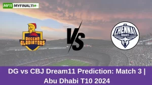 DG vs CBJ Dream11 Prediction Match 3 Abu Dhabi T10 2024