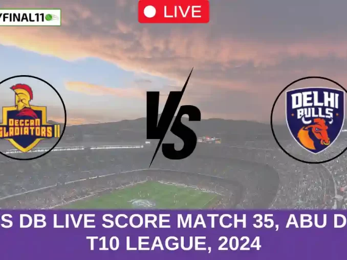 DG vs DB Live Score Match 35, Abu Dhabi T10 League, 2024