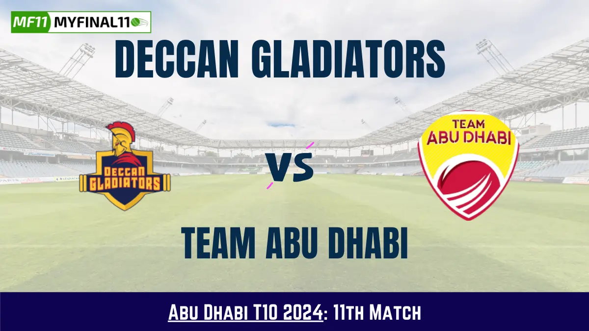 DG vs TAD Dream11 Prediction Today: Match 11 Pitch Report, Playing11 and Stats | Abu Dhabi T10 2024