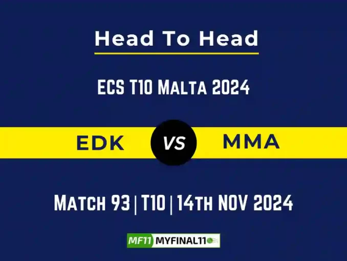 EDK vs MMA Player Battle, Head to Head Team Stats, Team Record